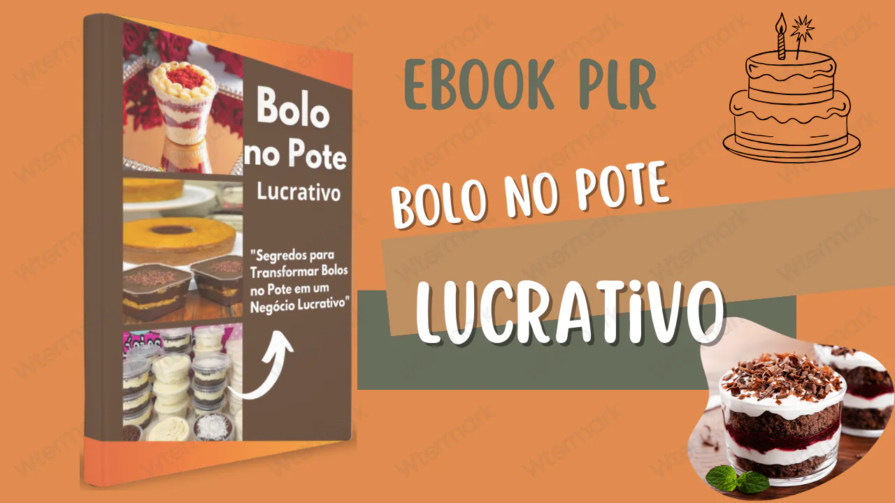 Ebook PLR Bolo no Pote Lucrativo