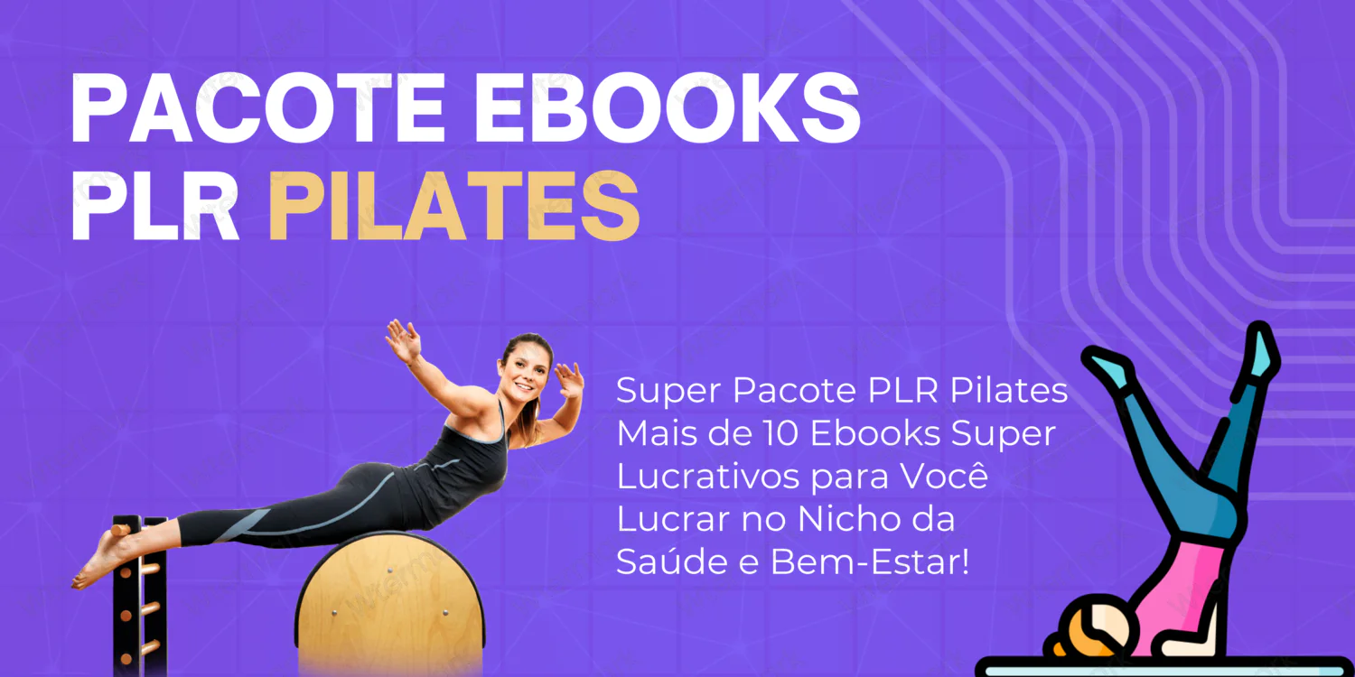 Pacote Ebooks PLR Pilates Nicho Lucrativo