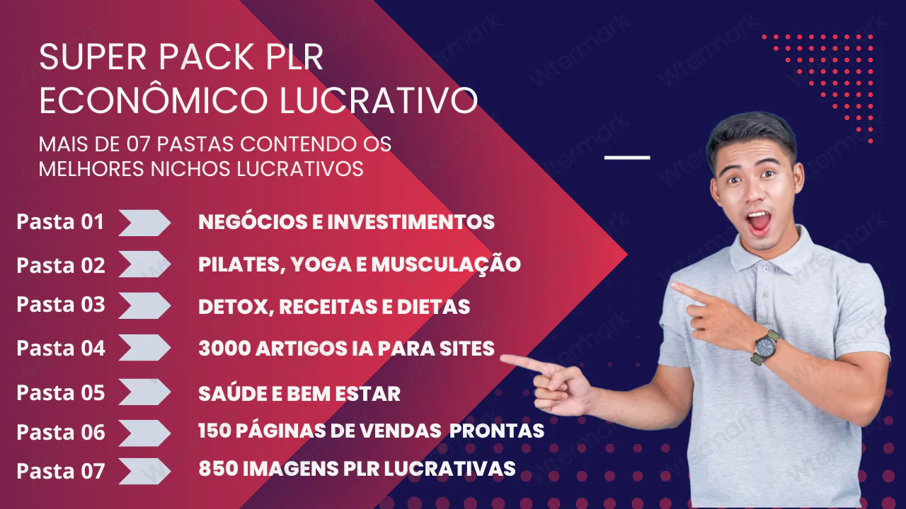 Super Pack PLR Econômico Nichos Lucrativos